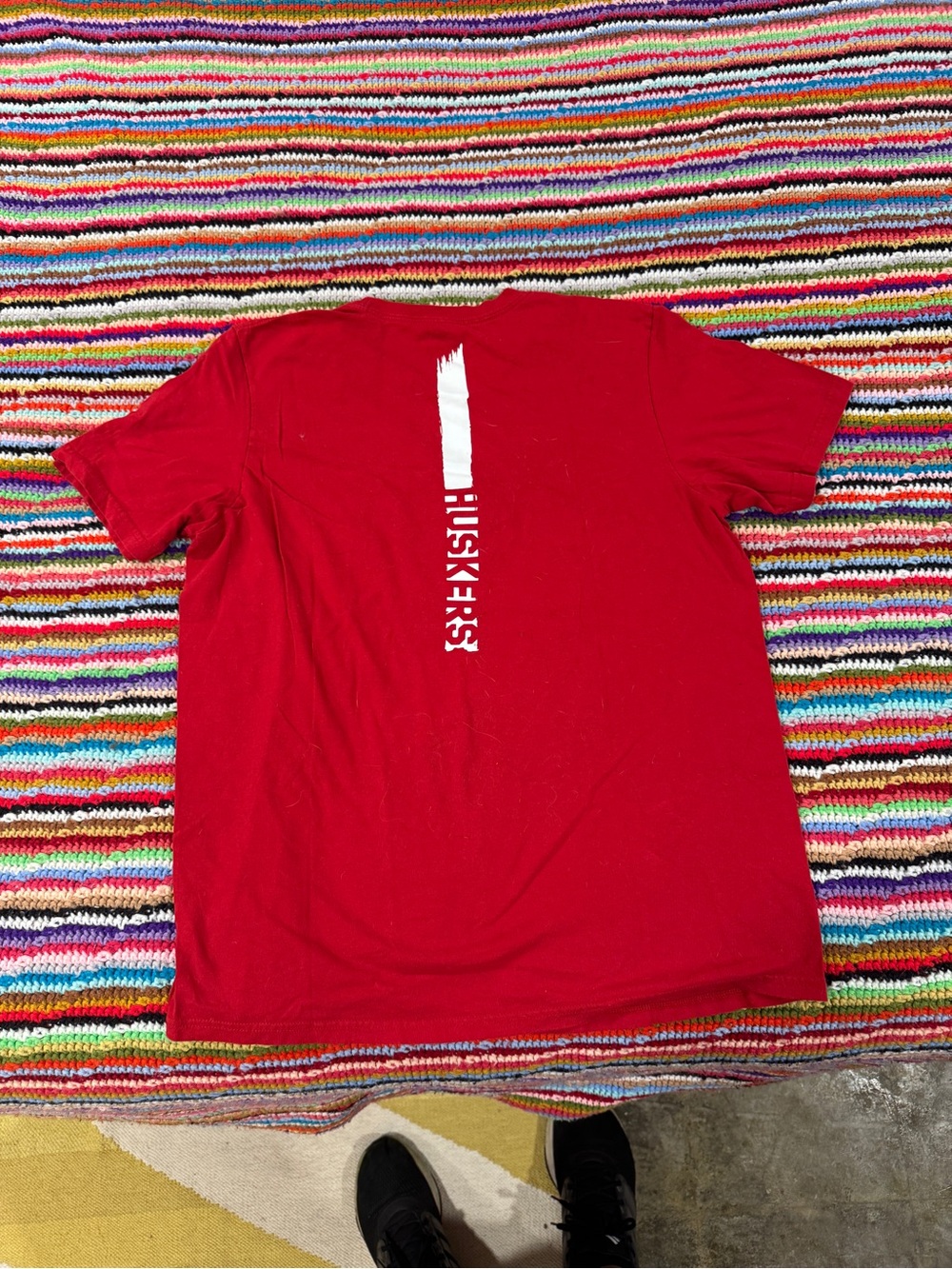 adidas Red Nebraska Football Graphic Tee - Picture 3 of 3